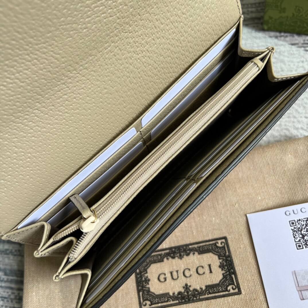 GG long wallet canvas