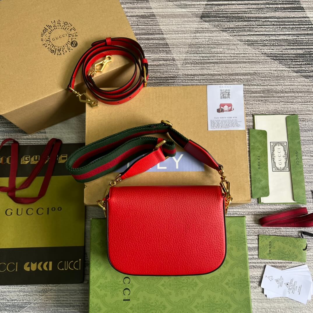 GG shoulder mini bag RED 658874