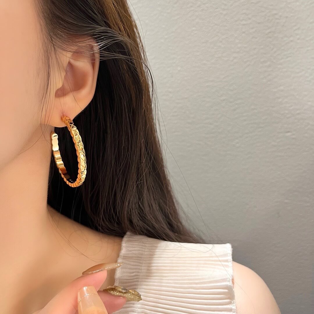 Light Luxury C-shaped Celebrity Style Big Earring Earrings EH13168A7