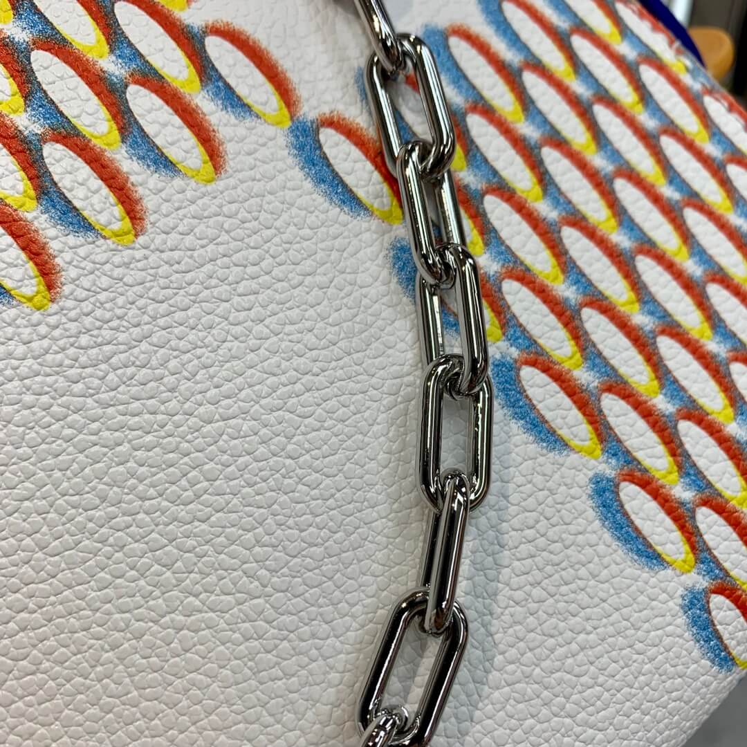 silver chain backpack