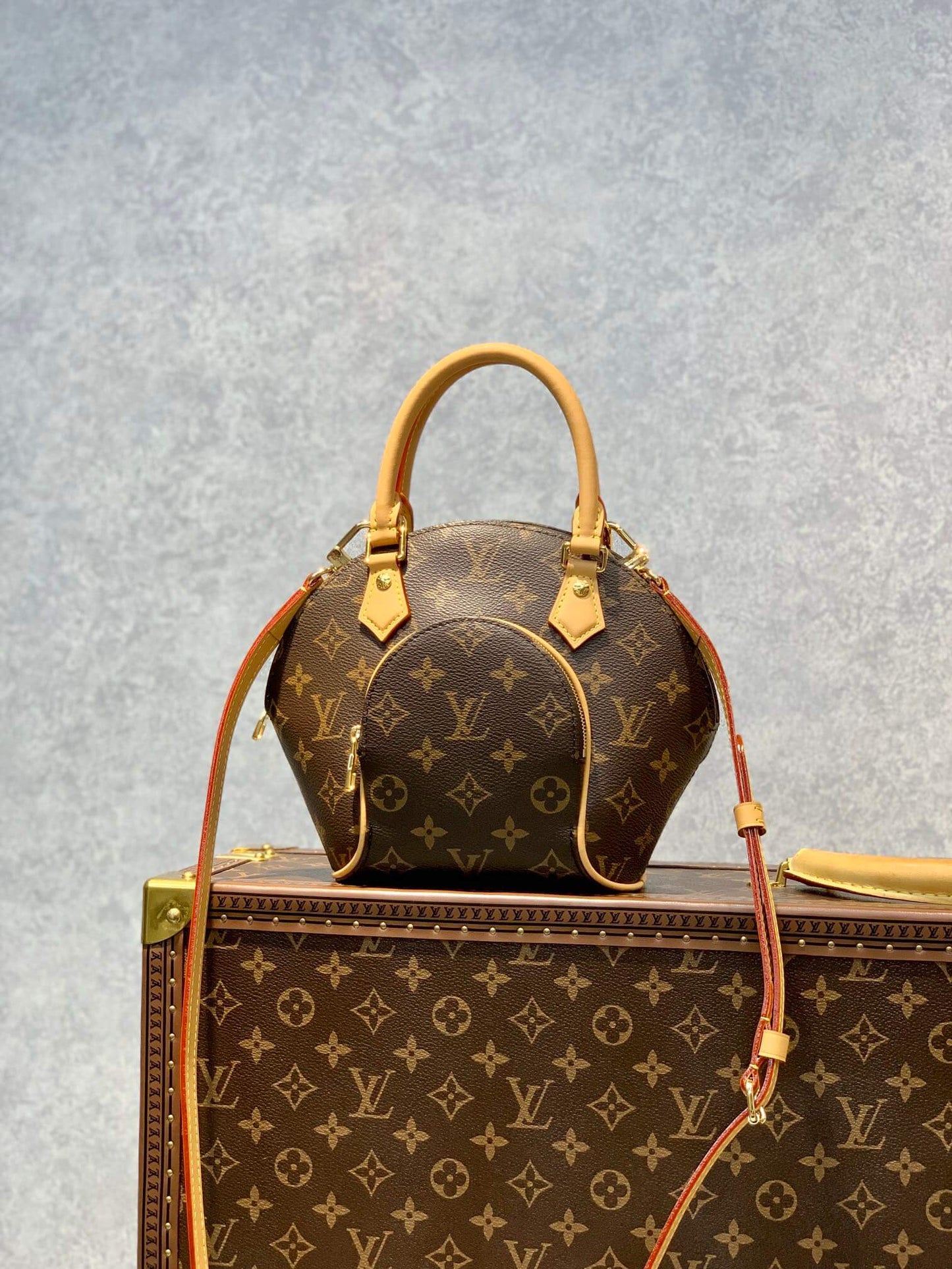 M20752 ELLIPSE BB MONOGRAM BROWN LEATHER