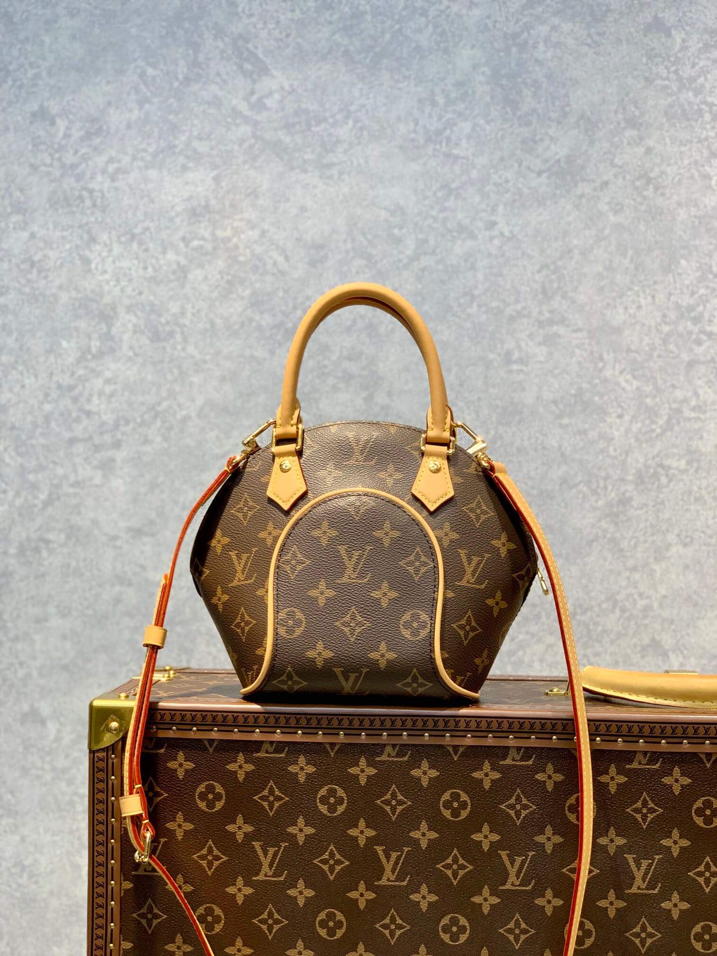 M20752 ELLIPSE BB MONOGRAM BROWN LEATHER