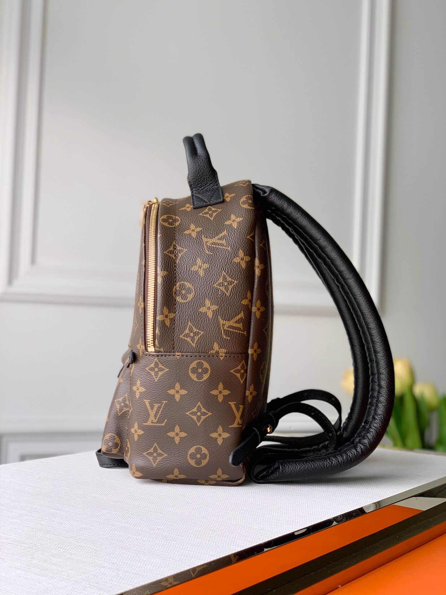 monogram backpack for women's