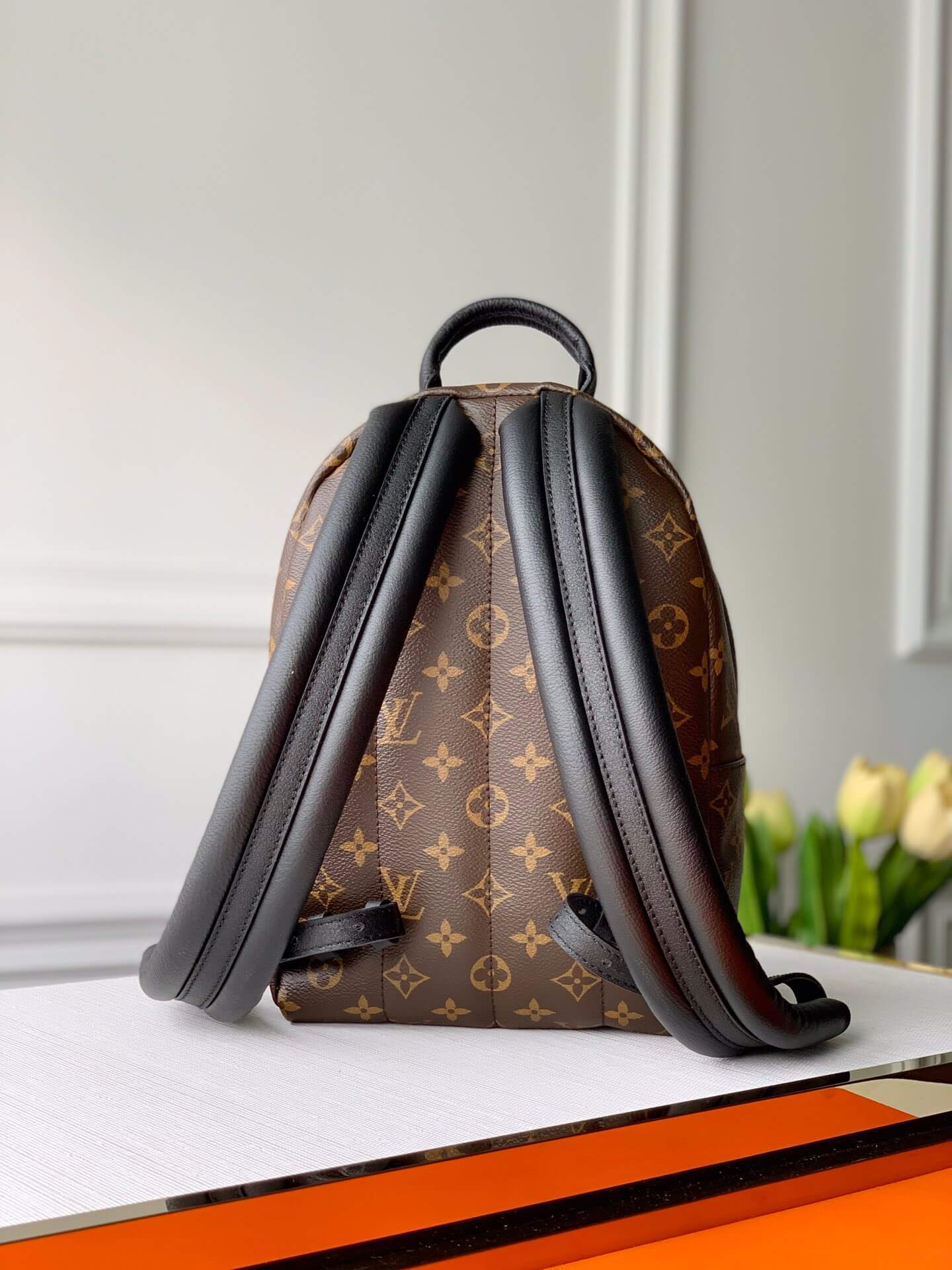 women's backpack monogram leather