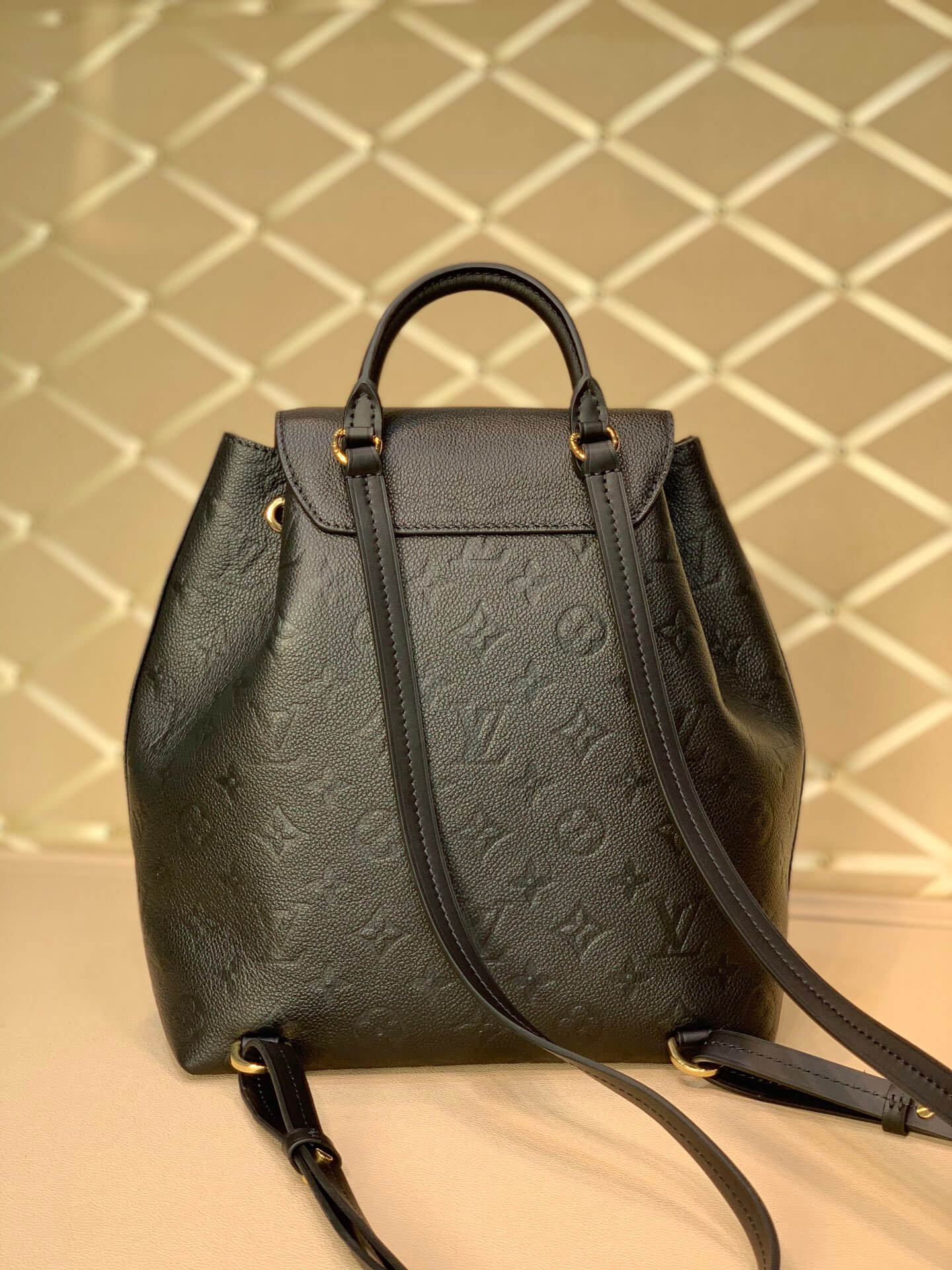 M45205 Montsouris Monogram Empreinte backpack black calfskin