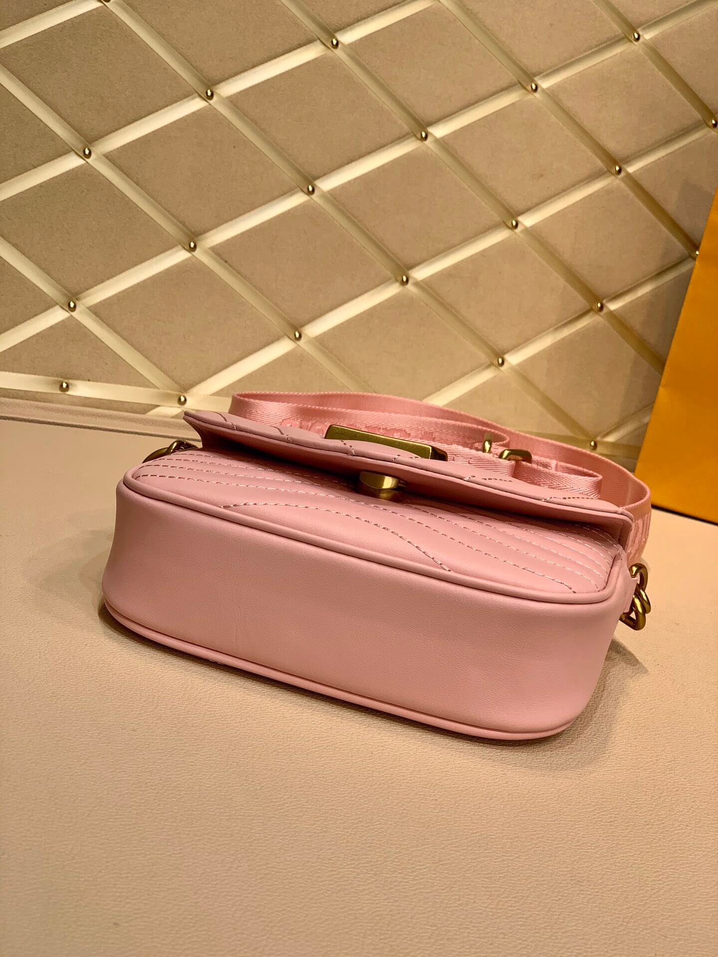 M56468 Multi Pochette New Wave subaxillary bag cross body bags shoulder bag pink calfskin