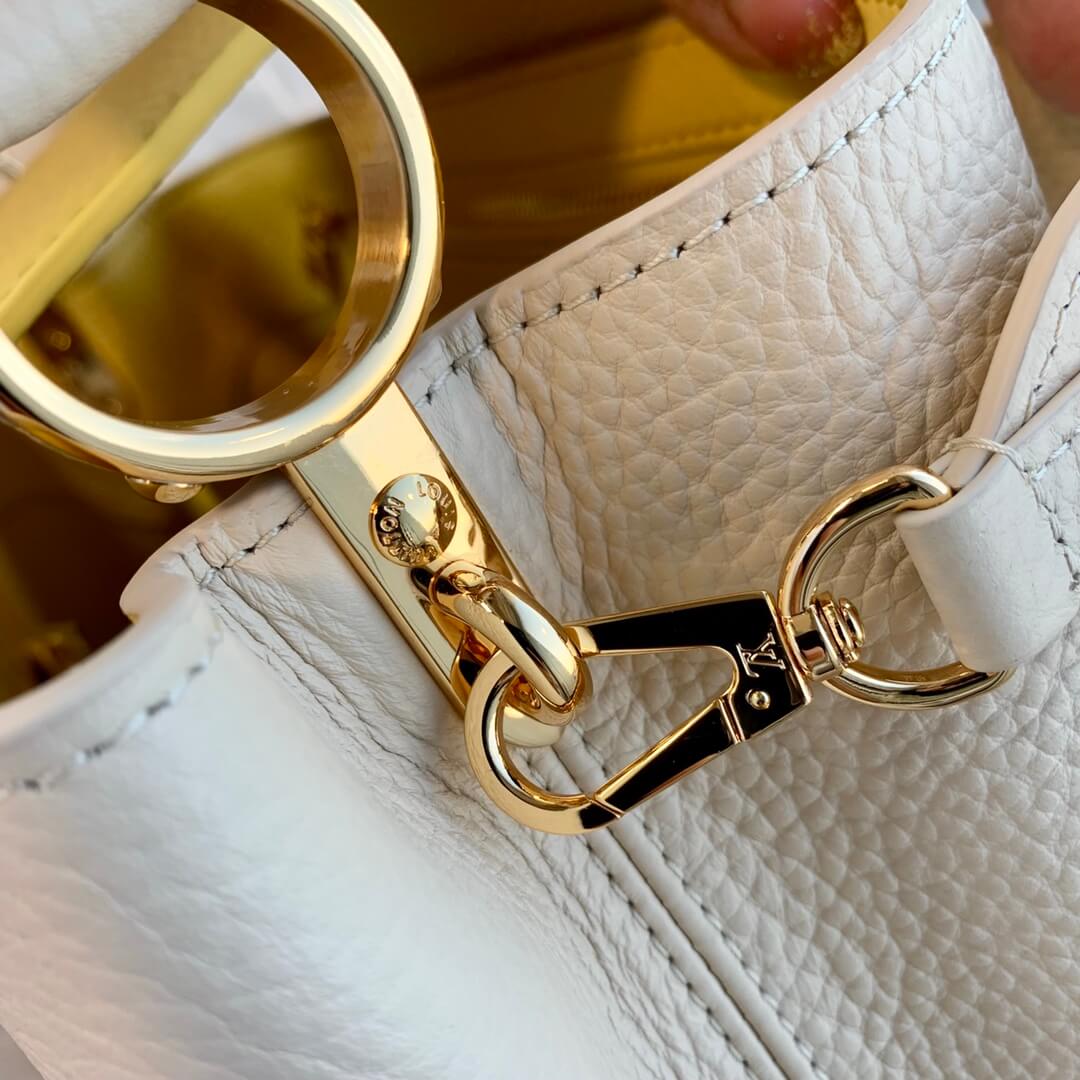 M59883 Capucines Taurillon Handbag shoulder bag cross body bags milk white calfskin Monogram