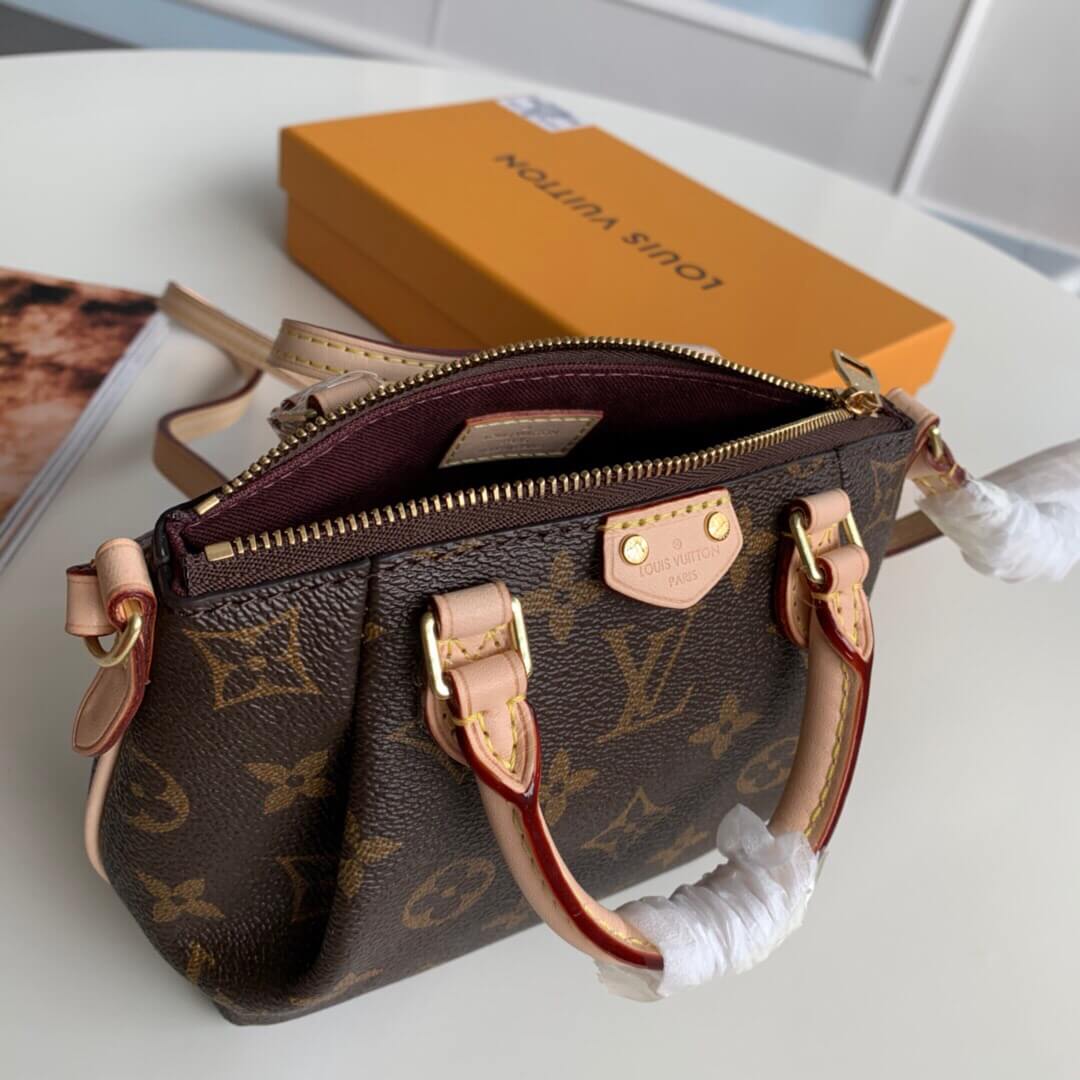 M61253 Nano Turenne cross body bags Handbag brown calfskin monogram