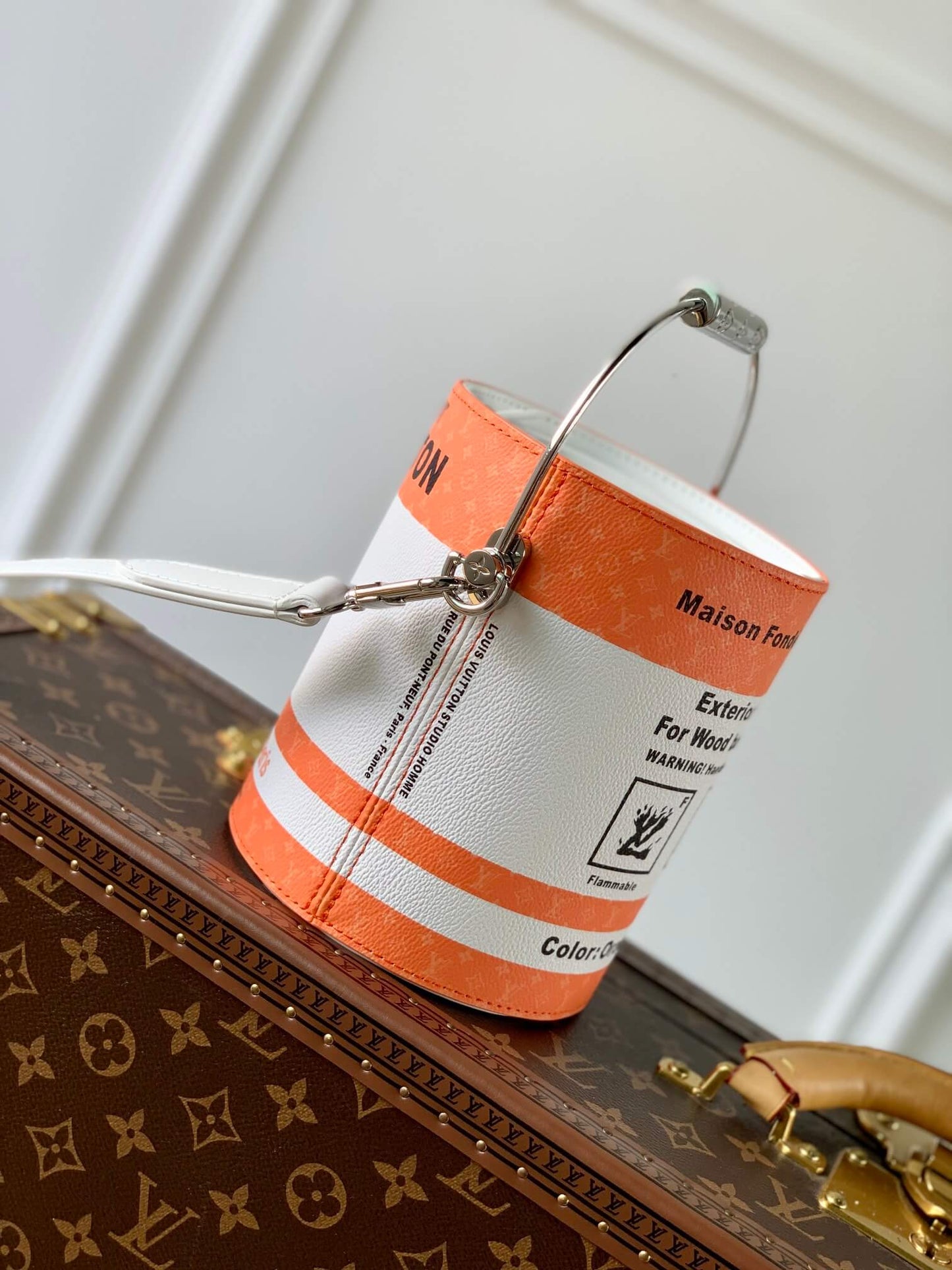 M81590 Paint Can orange Virgil Abloh 17.cm cross body bags