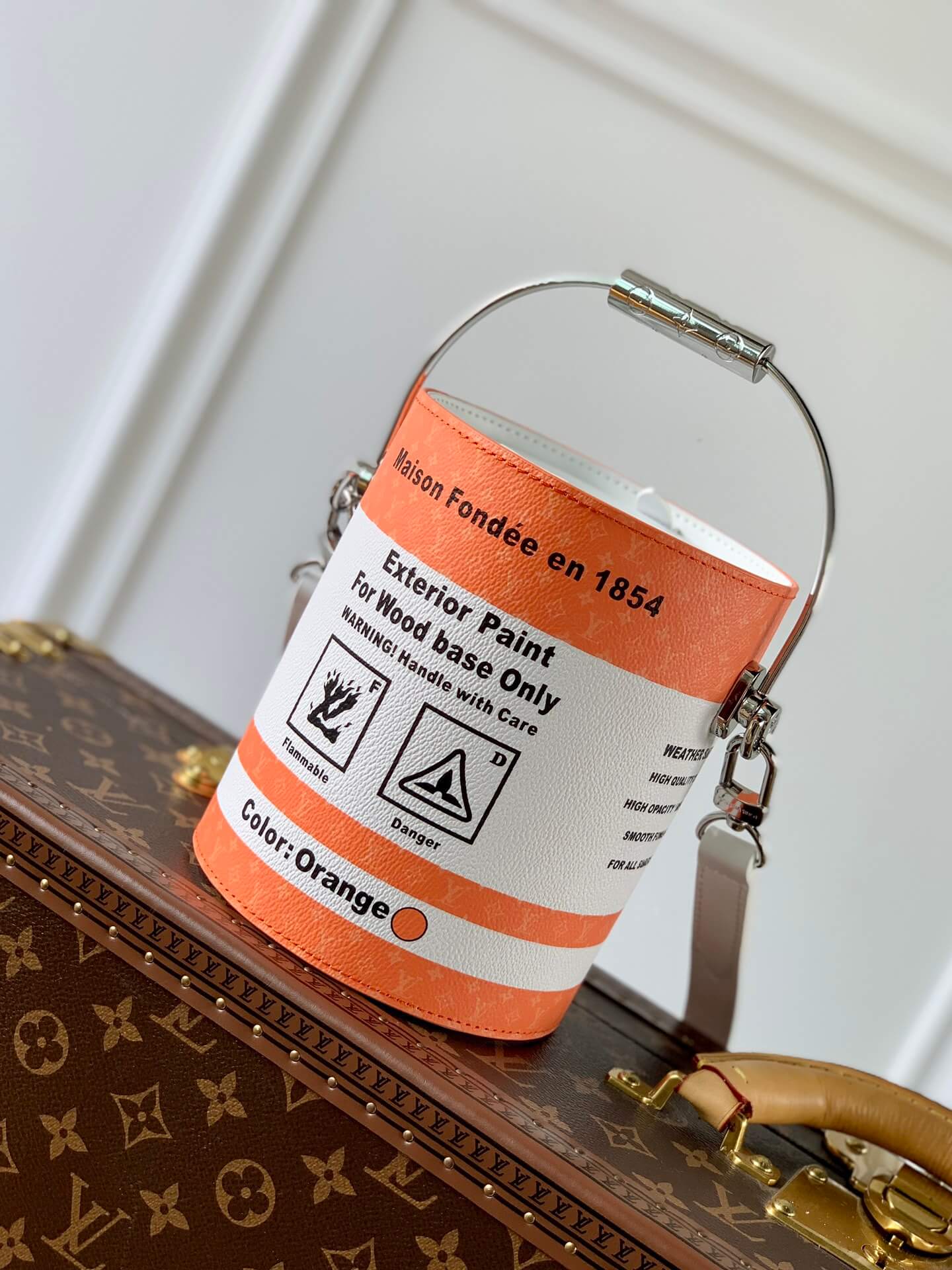 M81590 Paint Can orange Virgil Abloh 17.cm cross body bags