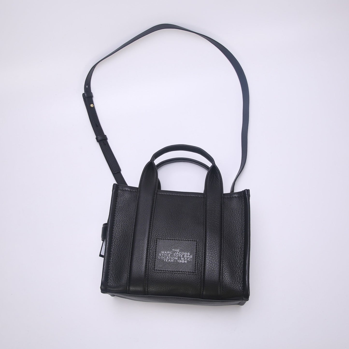 M-J TOTE LEATHER BAGS BLACK