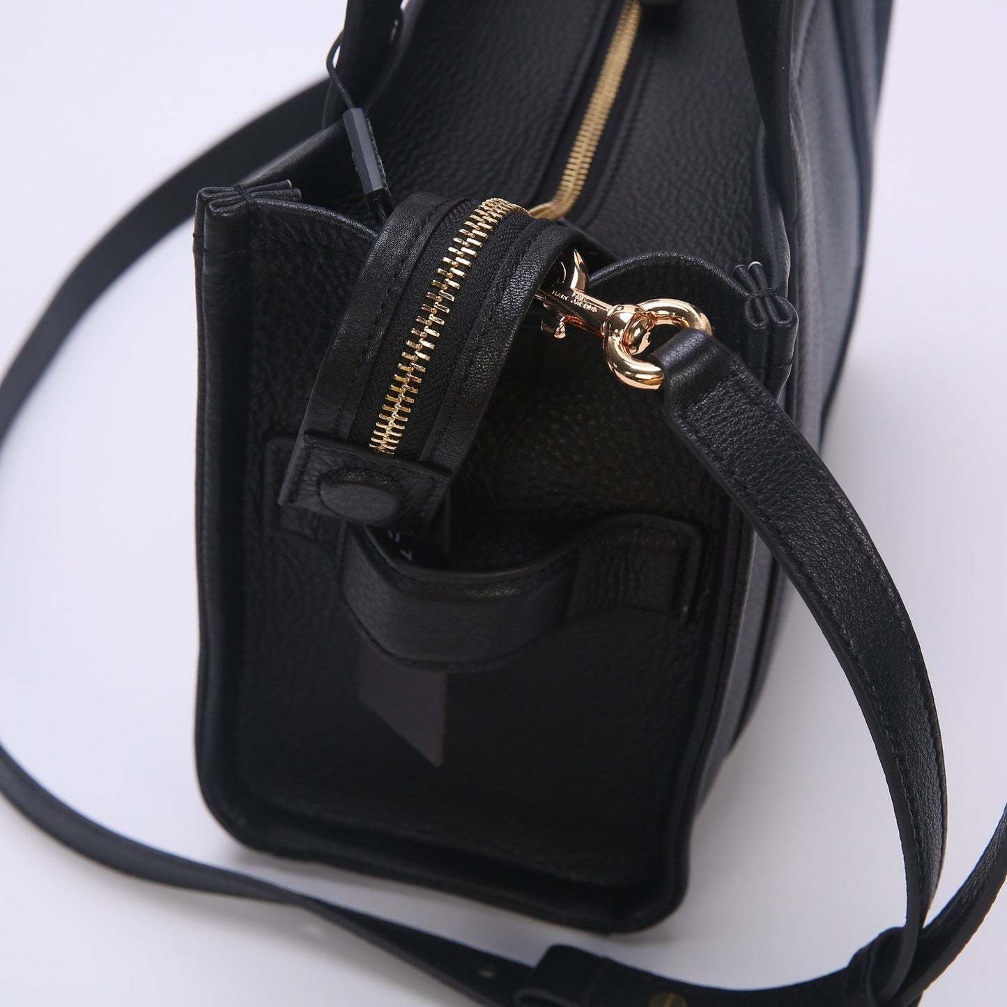 M-J TOTE LEATHER BAGS BLACK