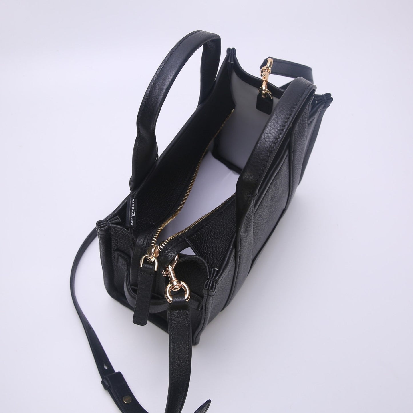 M-J TOTE LEATHER BAGS BLACK