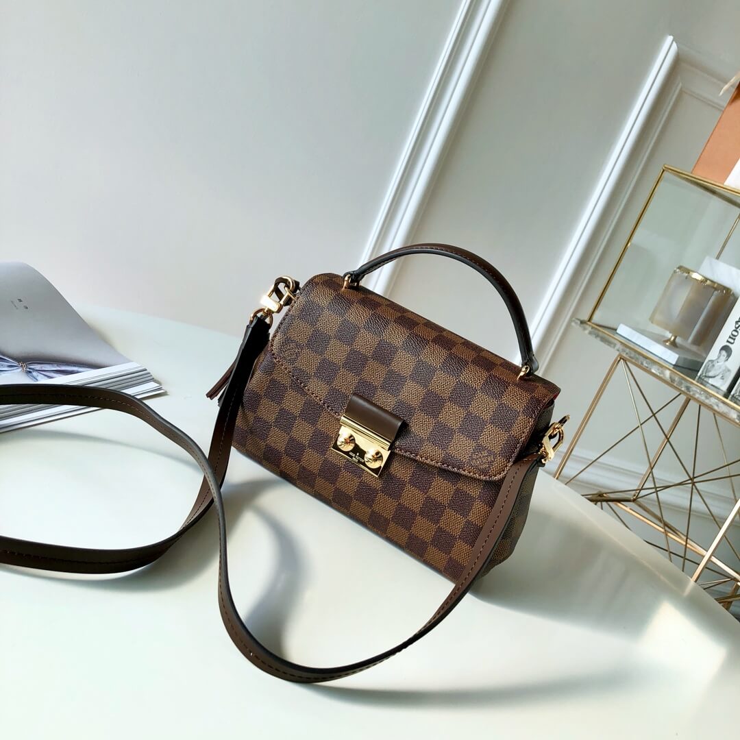 N53000 CROISETTE damier ebene brown shoulder bag cross body bags Handbag