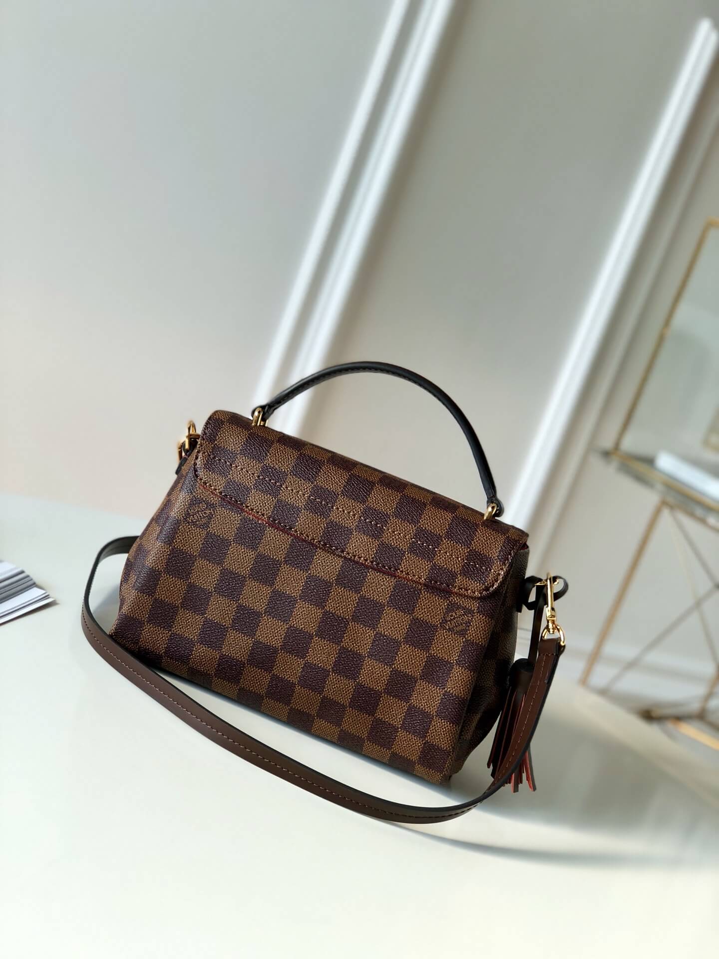 N53000 CROISETTE damier ebene brown shoulder bag cross body bags Handbag