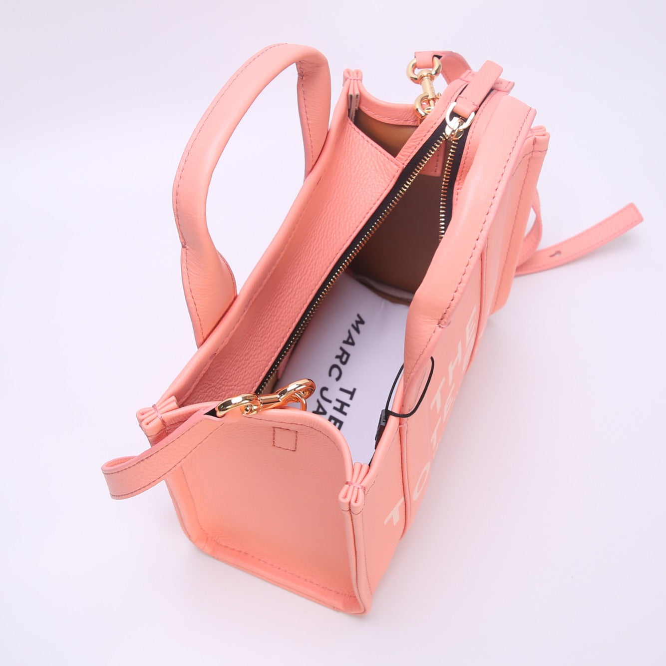 M-J TOTE LEATHER BAGS PINK