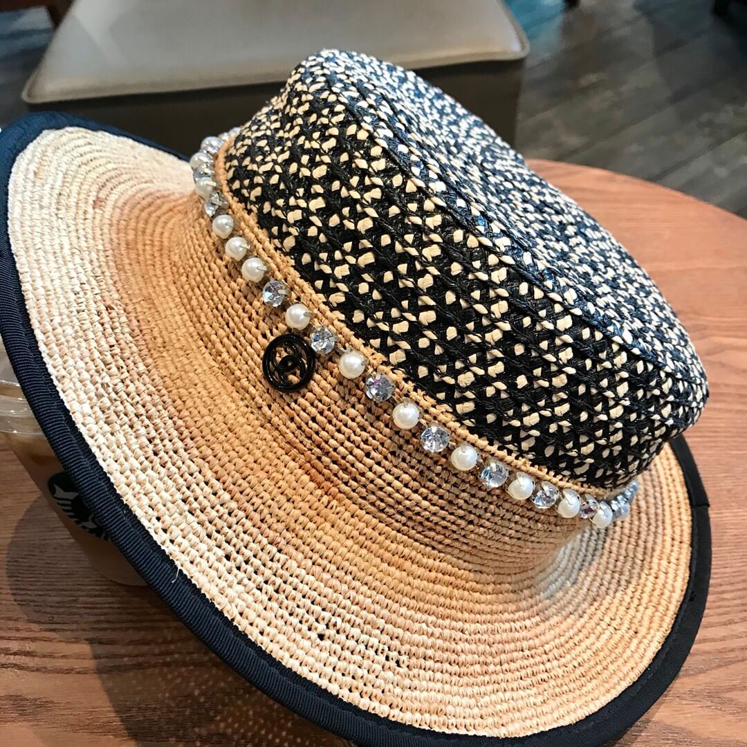 Popular Chanel Sweet Fashion Versatile Straw Hat MZ13168A2