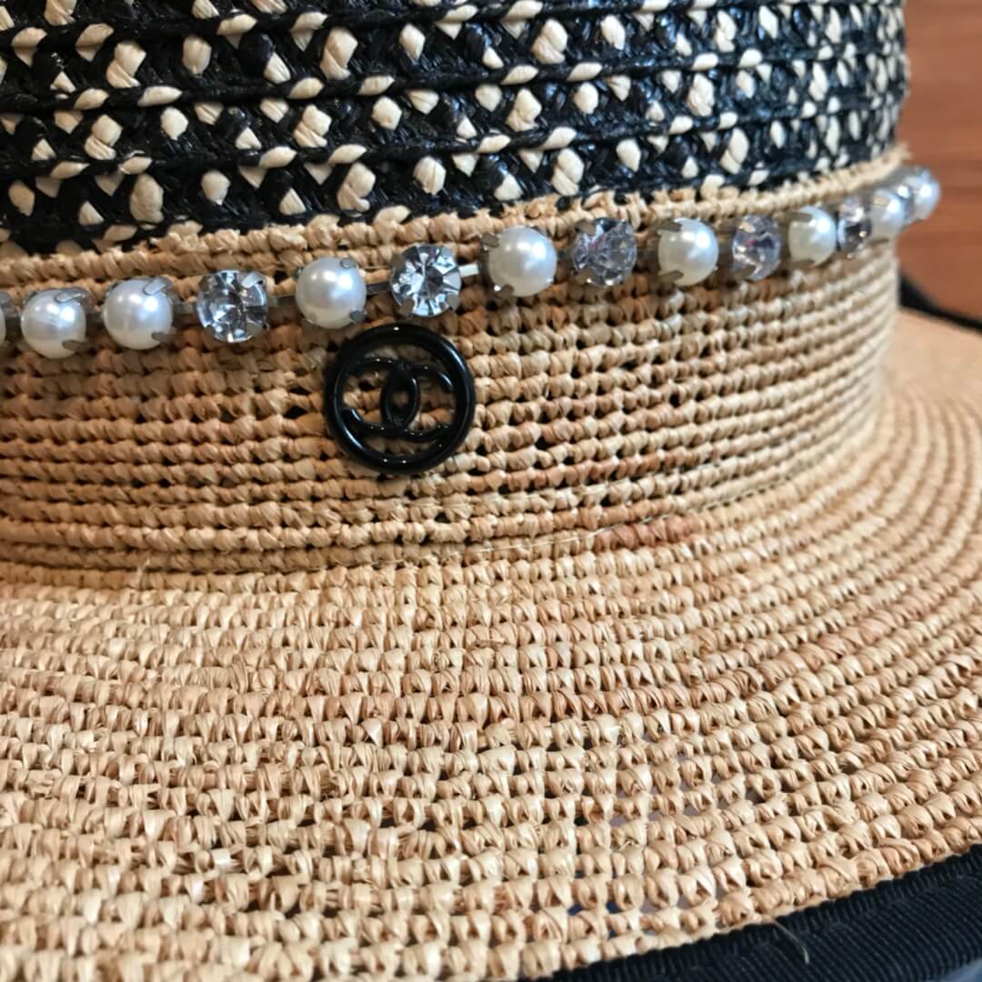 Popular Chanel Sweet Fashion Versatile Straw Hat MZ13168A2