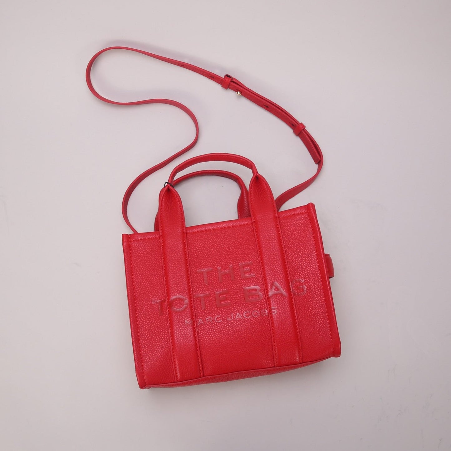 M-J TOTE LEATHER BAGS RED