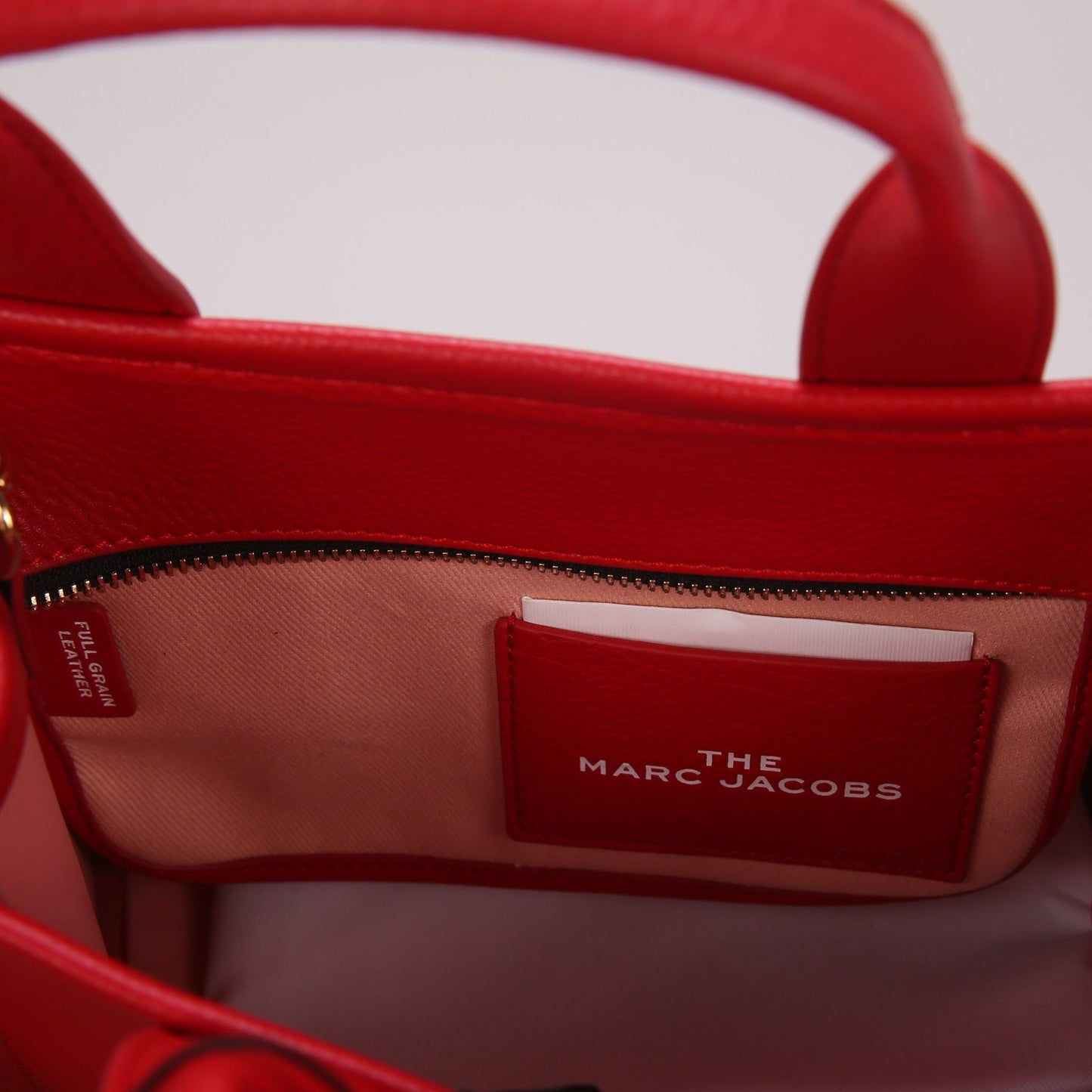 M-J TOTE LEATHER BAGS RED