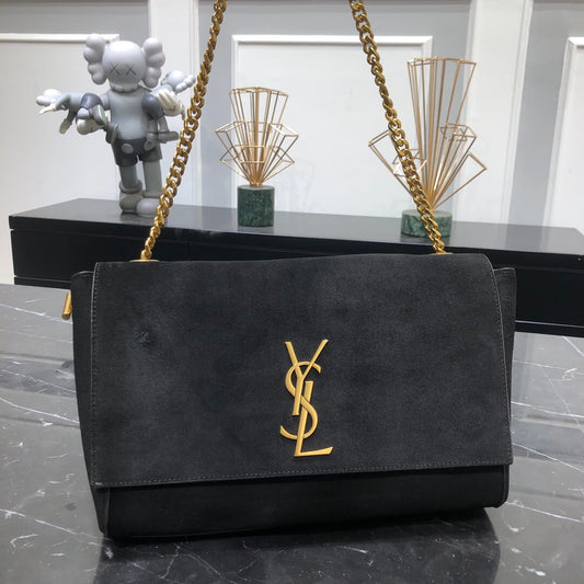 YSL KATE nubuck medium front flap bag 553804 