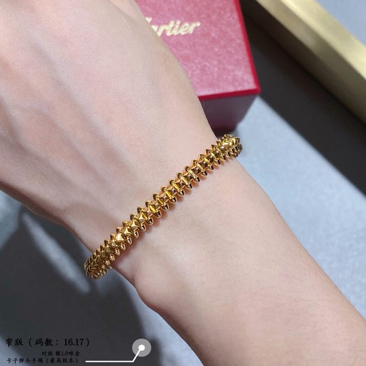 V Gold New Narrow Edition Cartier Couple Versatile Light Luxury Bracelet SZ13168A8