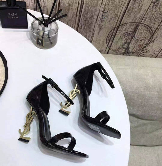 YSL Y0809 Women's shoes High-heeled shoes black