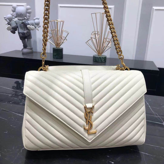 Y392738 Handbag shoulder bag cross body bags cowhide white