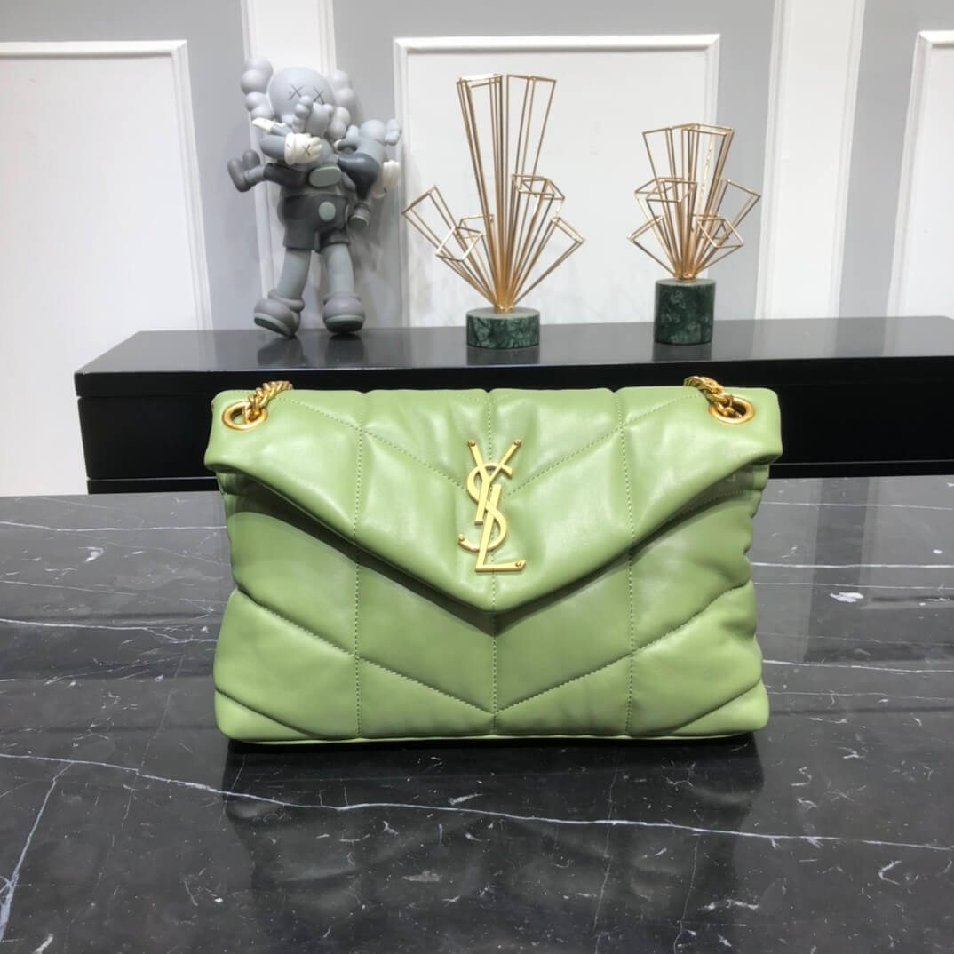 Y577476 cross body bags shoulder bag green calfskin rose gold