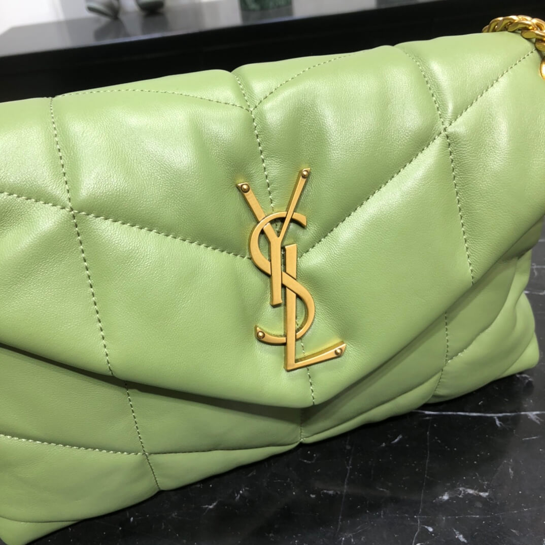 Y577476 cross body bags shoulder bag green calfskin rose gold