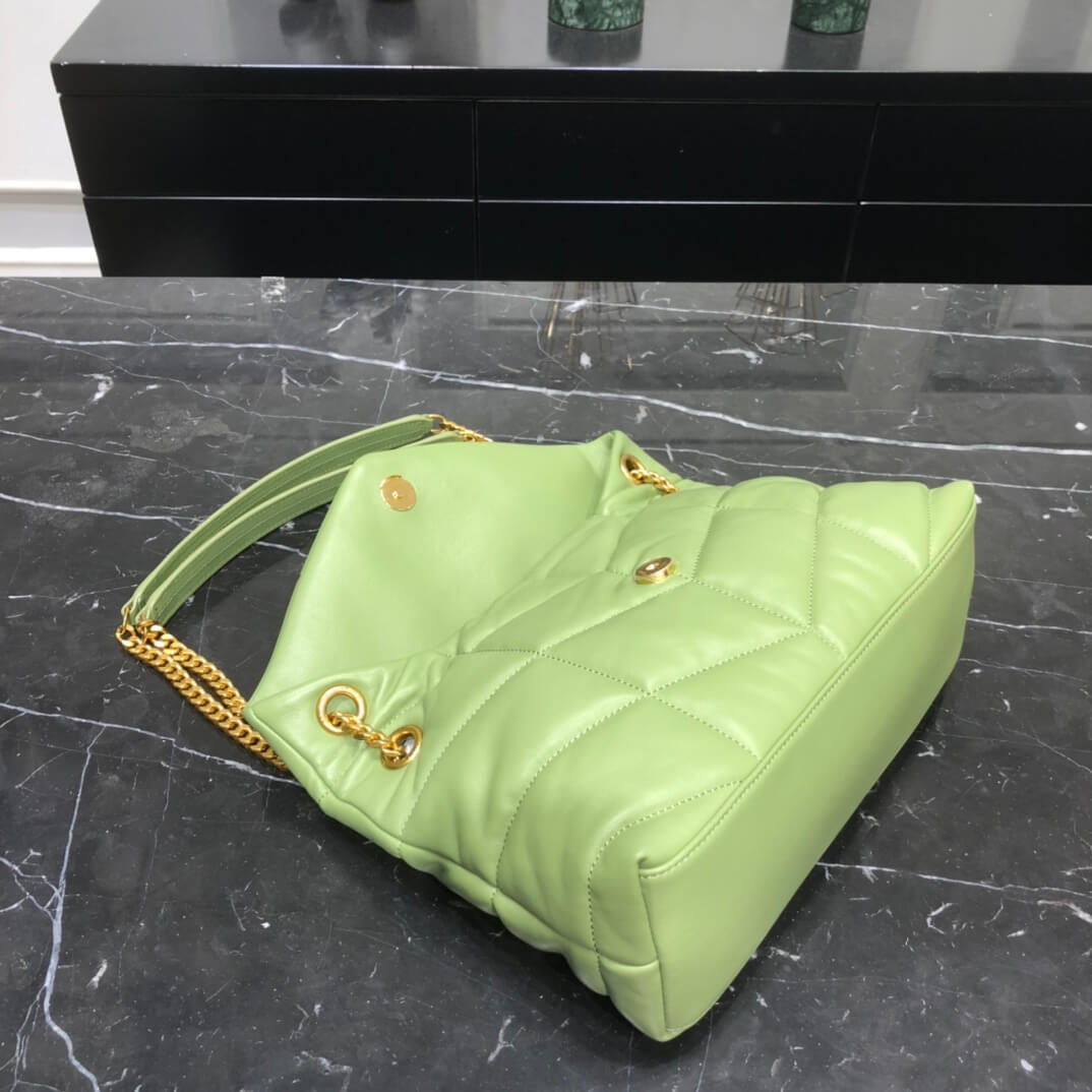 Y577476 cross body bags shoulder bag green calfskin rose gold