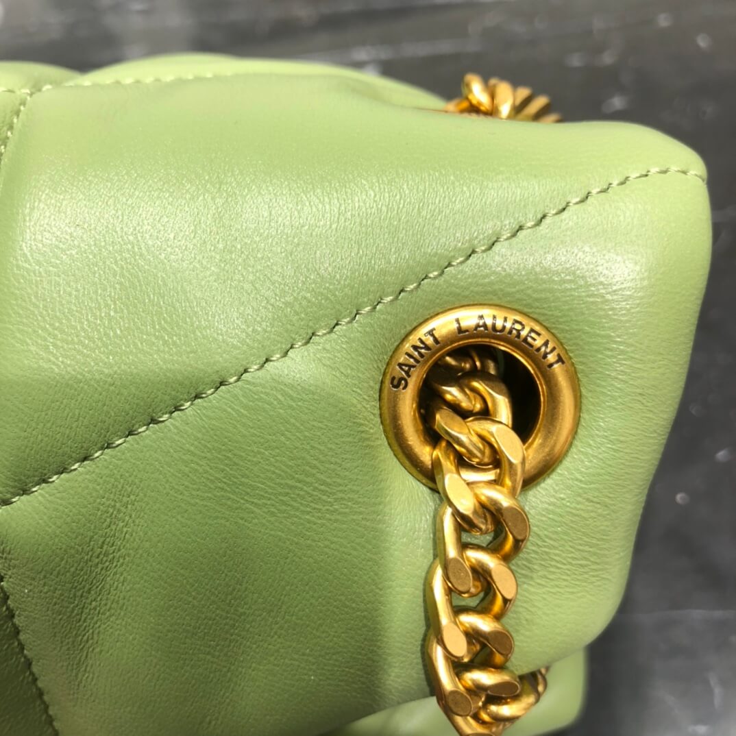 Y577476 cross body bags shoulder bag green calfskin rose gold