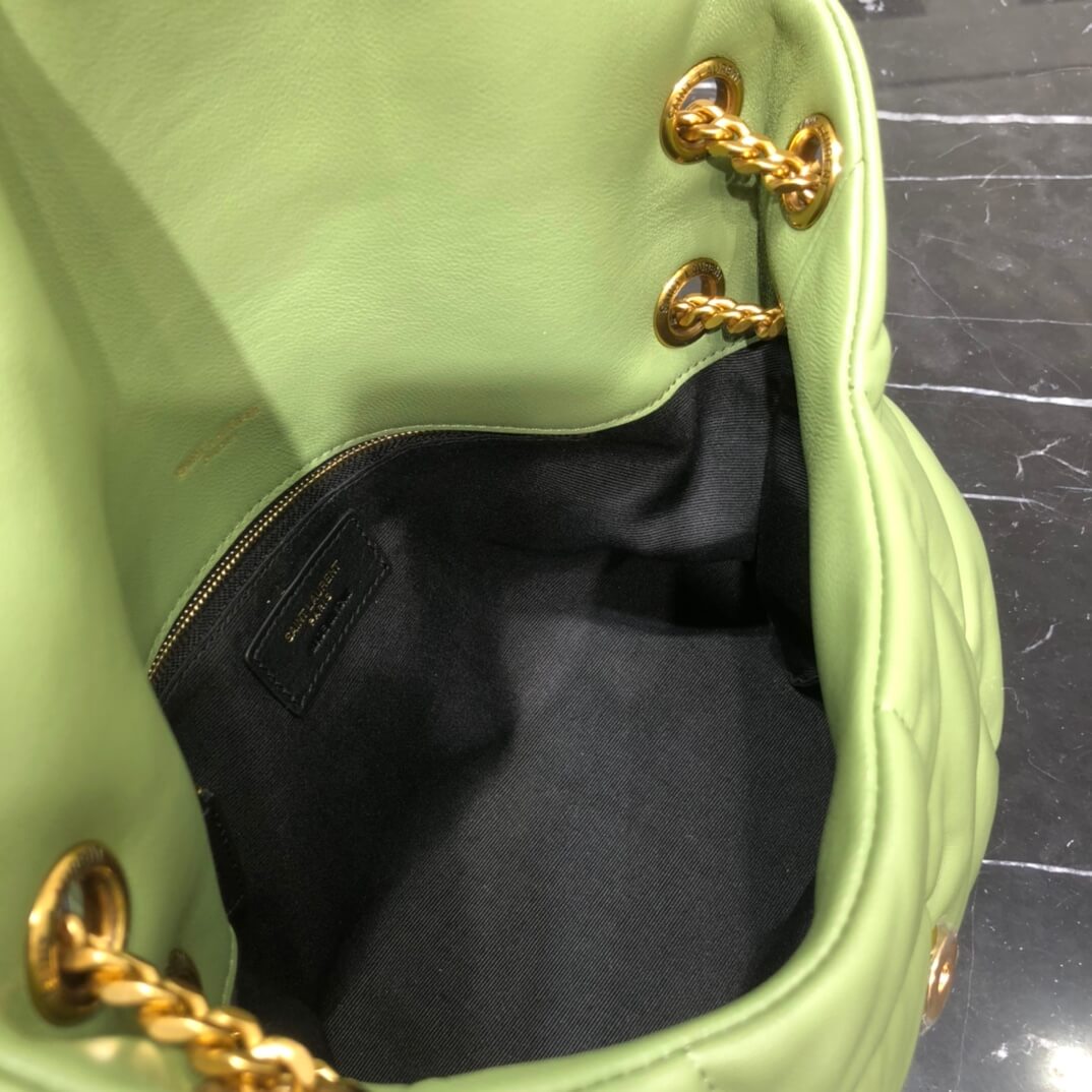 Y577476 cross body bags shoulder bag green calfskin rose gold