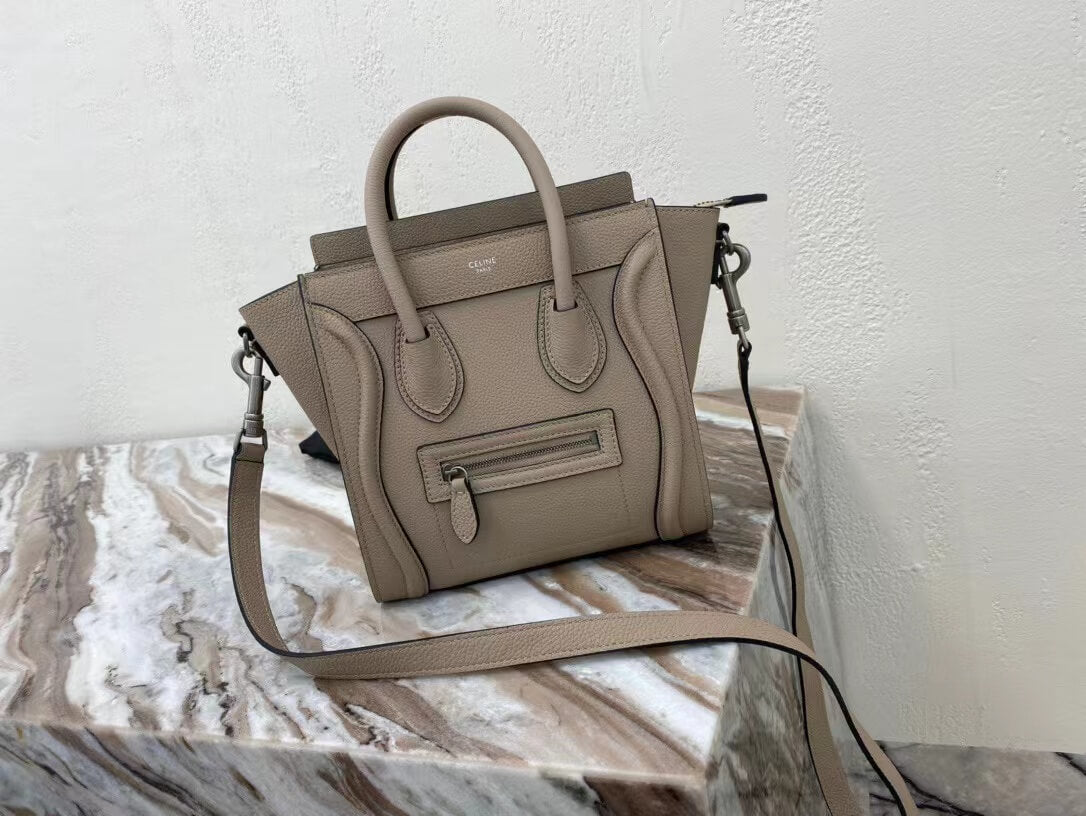 grey shoulder bag classic