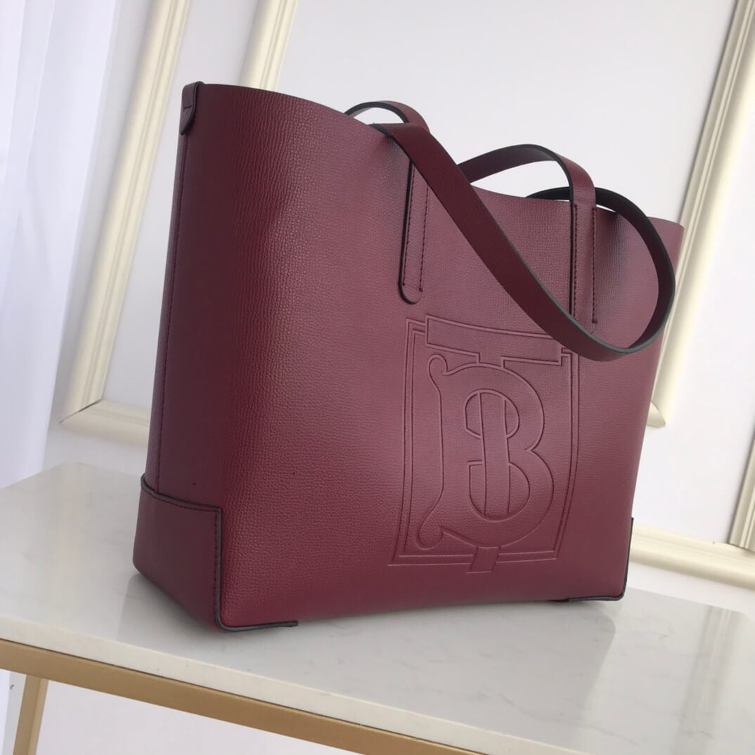 BUR Tote Bag Handbag maroon cowhide 550678 for 2022