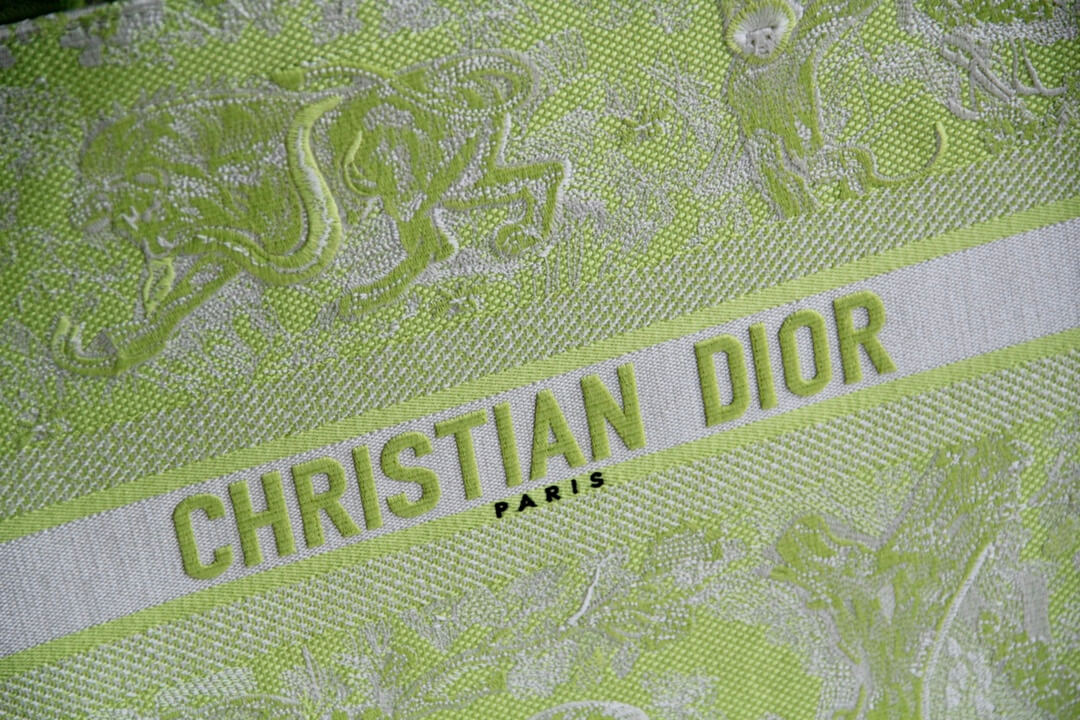 green embroidery LOGO for dior