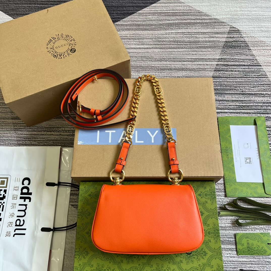 GC 724645 subaxillary bag 21cm Orange full skin