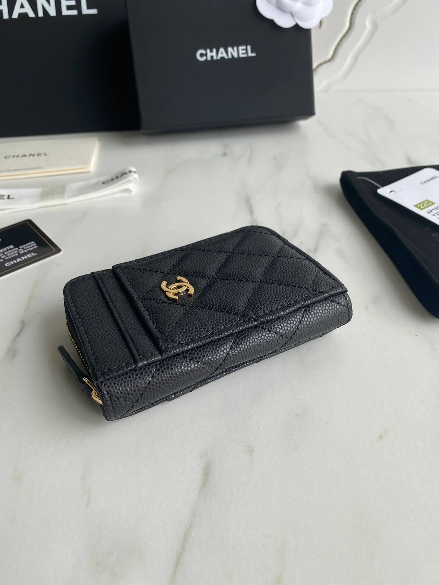 GC wallet clutch bag 7.5cm black