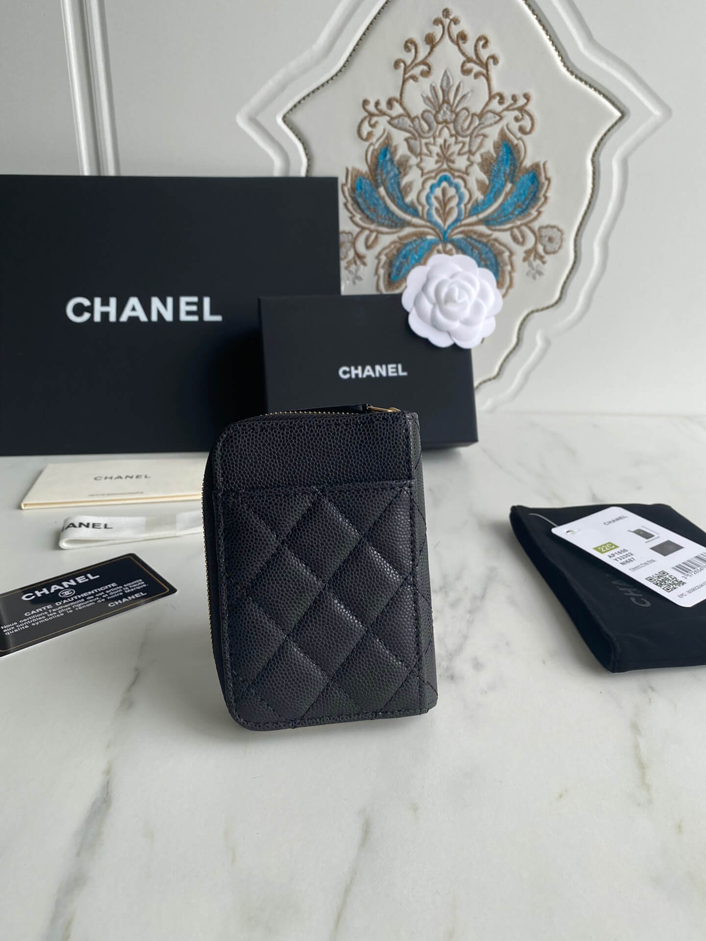 GC wallet clutch bag 7.5cm black