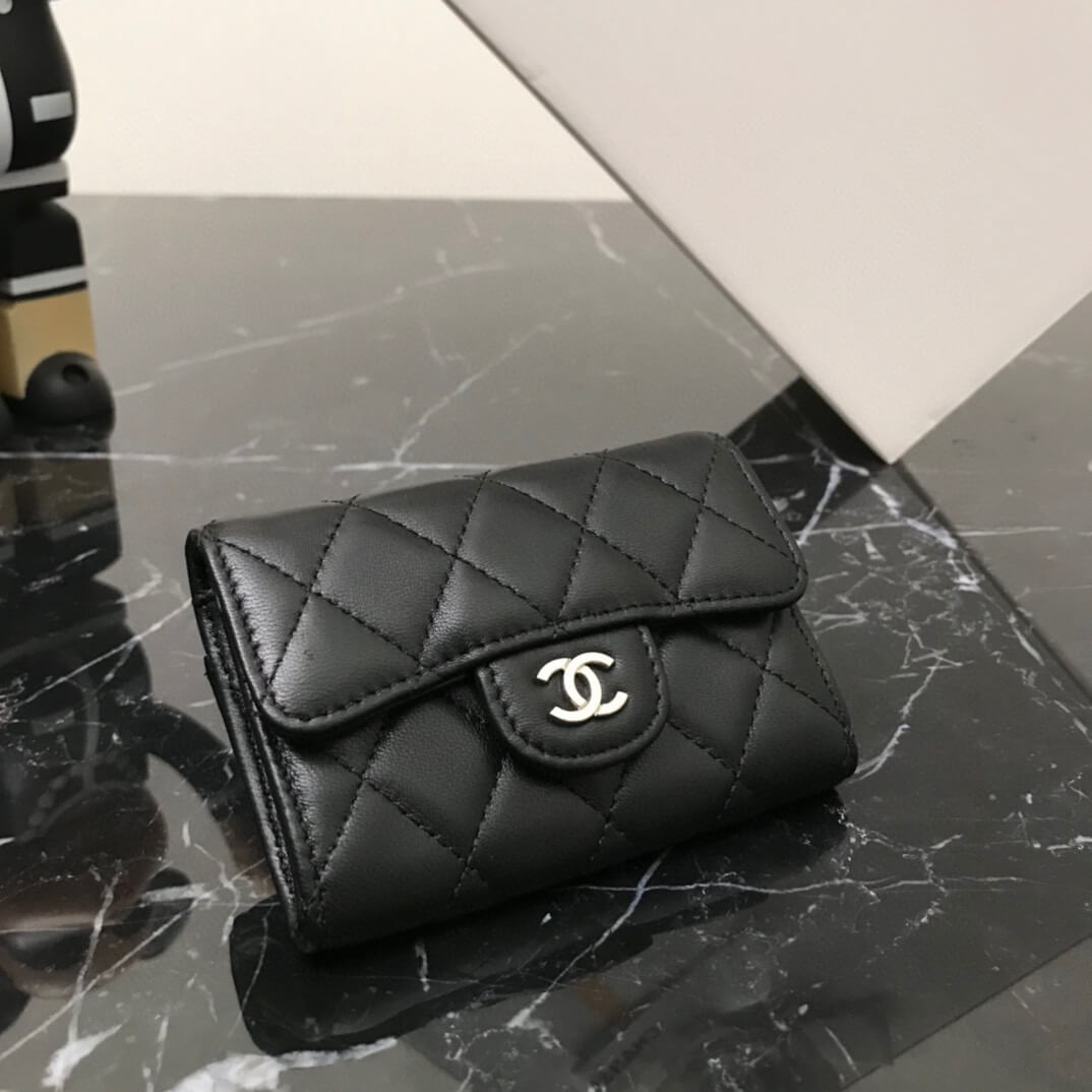 GC wallet clutch bag black