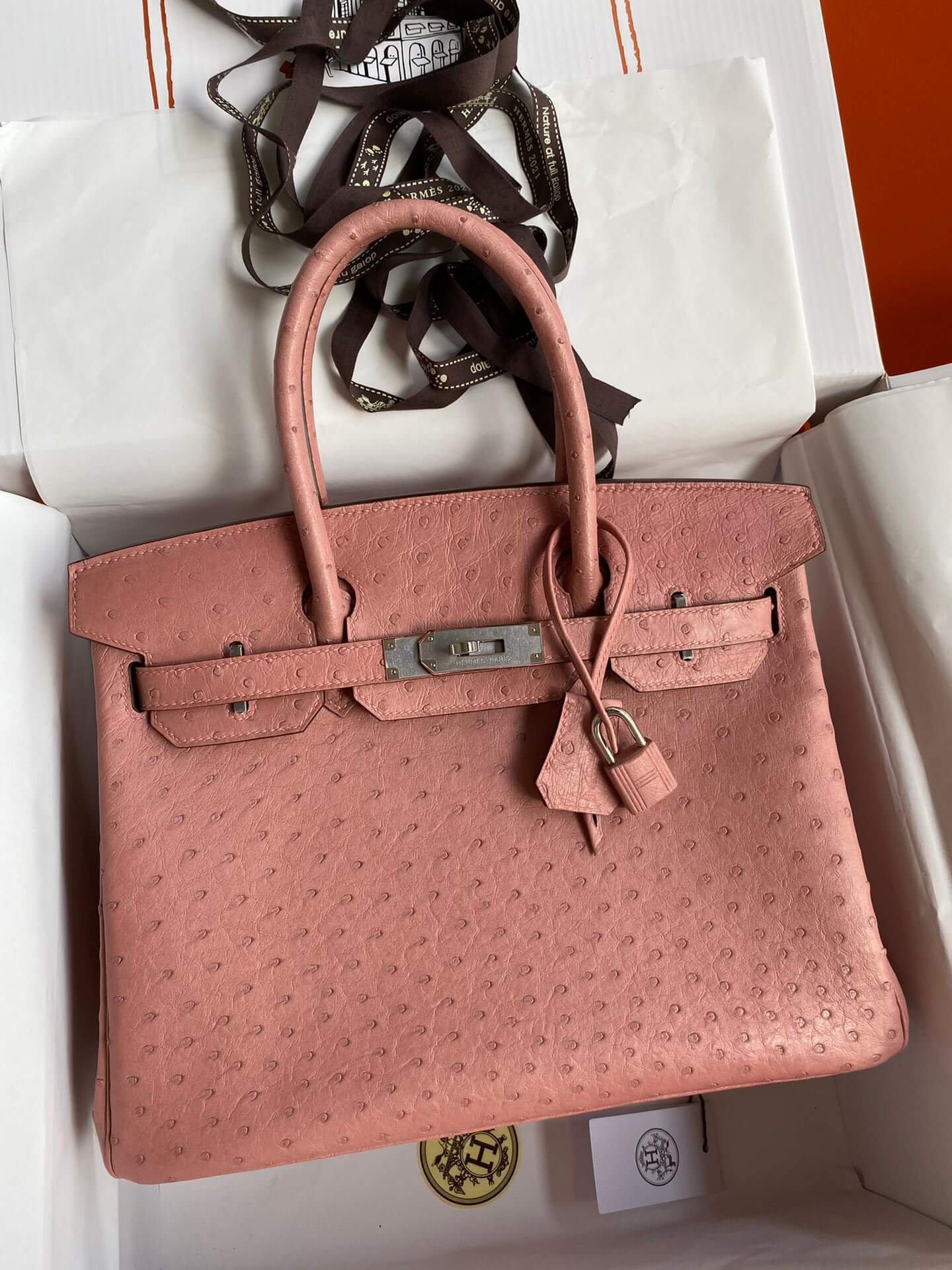 birkin 30 bag ceramic pink silver hardware