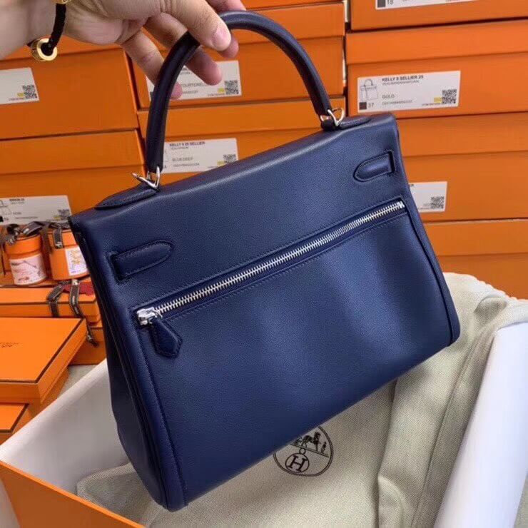 kelly bag 28 blue