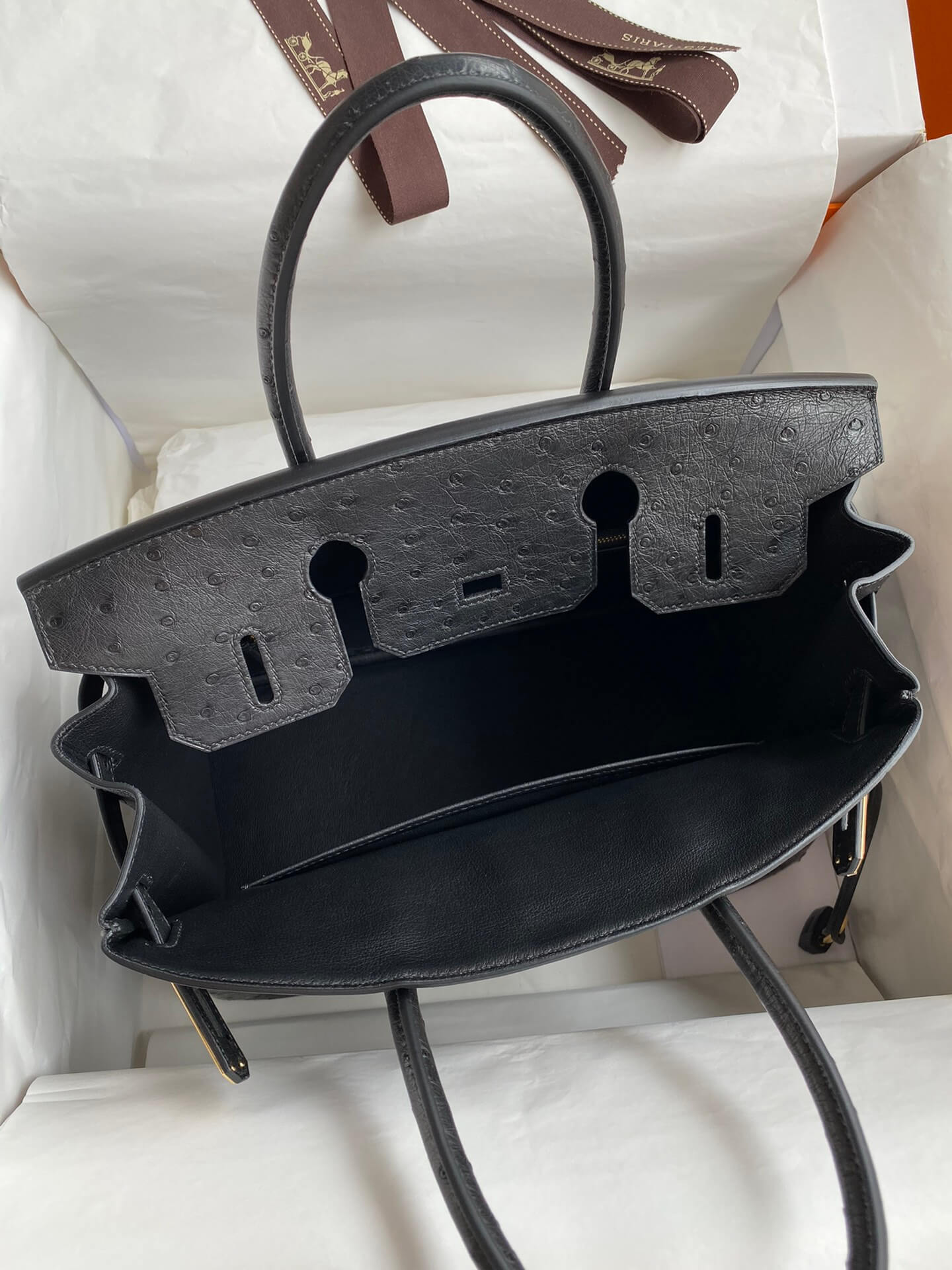 birkin bag 30 black ostrich leather