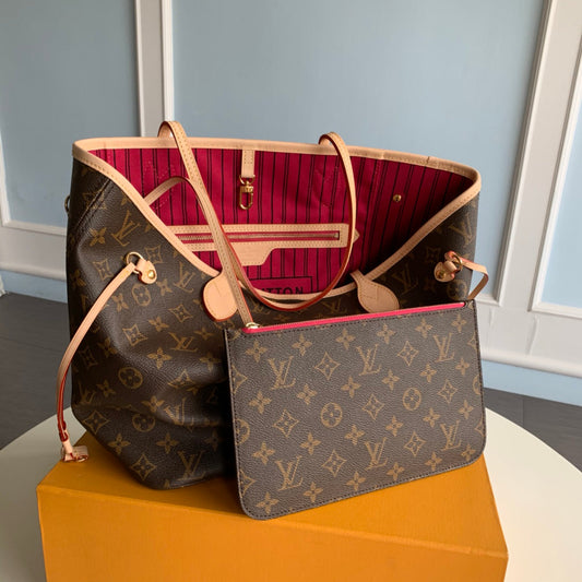 Neverfull M41178 monogram ROSE inside 