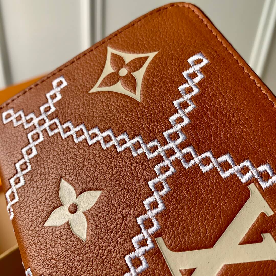 brown lv wallets Embroidery