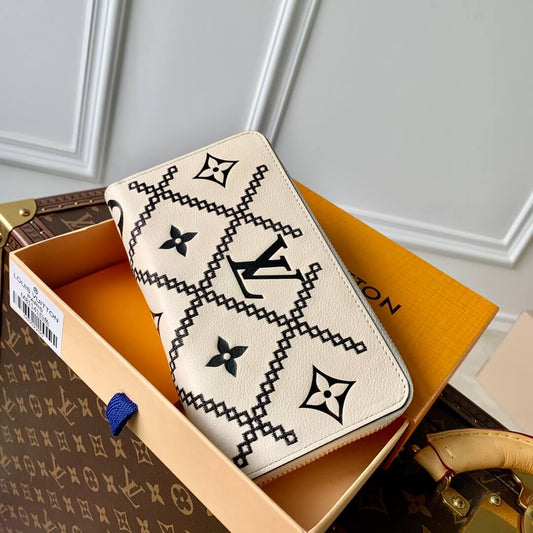 White lv wallets