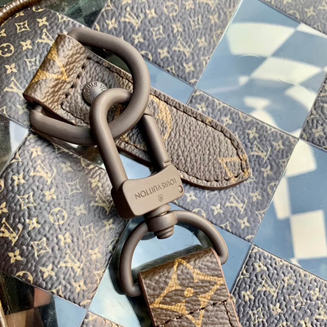 M20864 KEEPALL BANDOULIÈRE 50 Monogram Chess brown