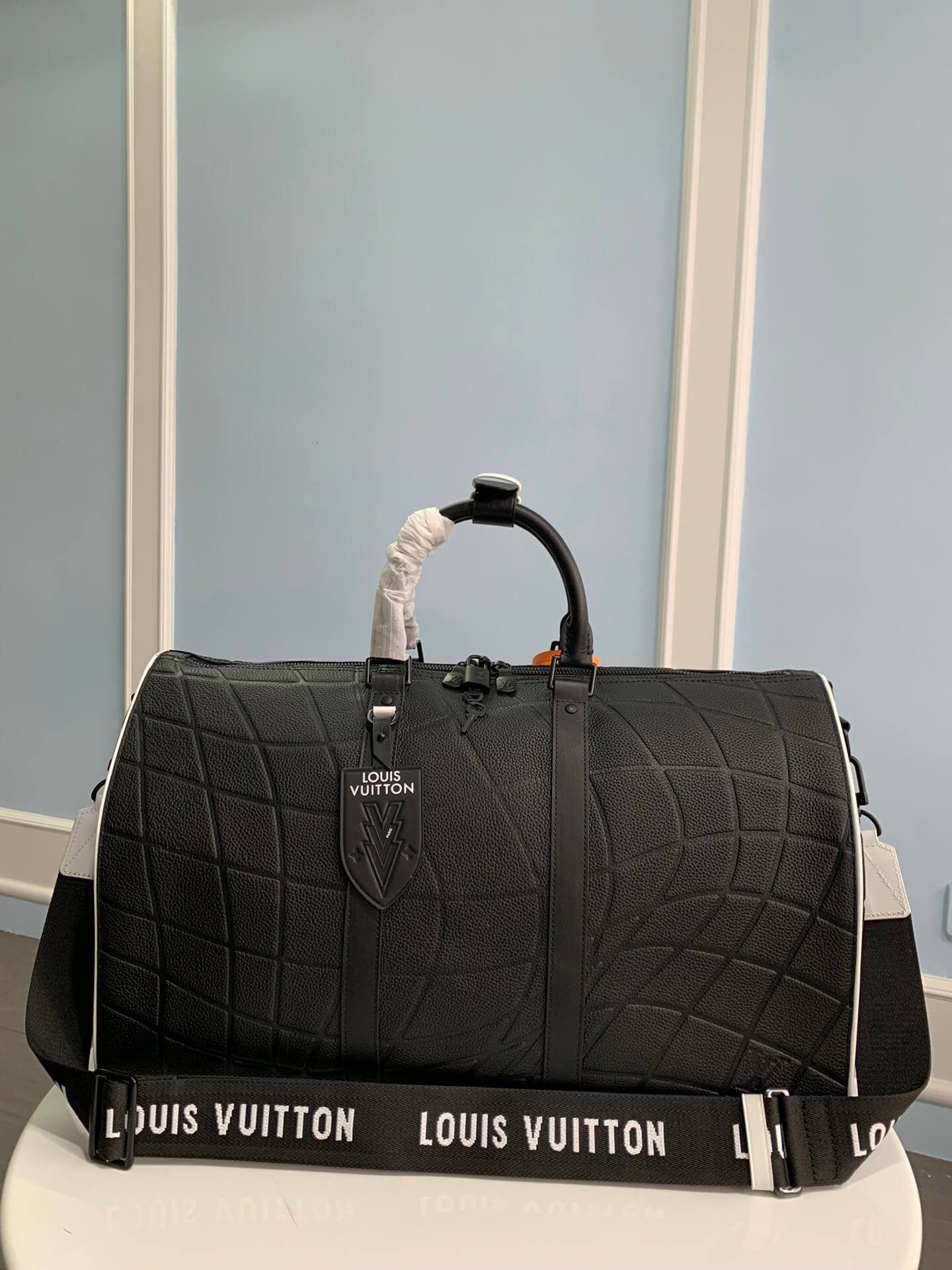 M21382 KEEPALL BANDOULIÈRE 50 Monogram Shadow black