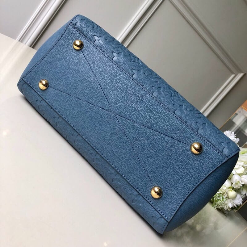 M41048 MONTAIGNE MM Monogram Empreinte 33cm Denim blue