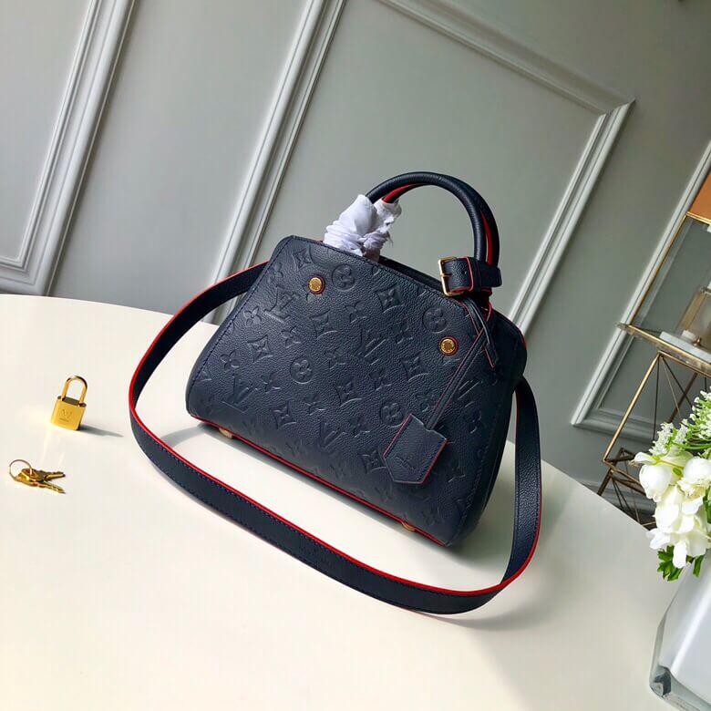 M41048 MONTAIGNE PM Monogram Empreinte 29cm blue